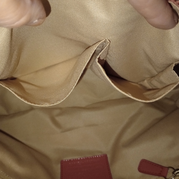 NWT COACH Signature  Hobo - Light Khaki/Coral - Picture 11 of 15